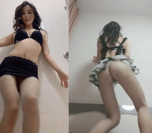 无水印美腿丝袜的极品尤物舞蹈老师下海『性感舞小辣椒』,舞蹈功力太棒了,艳舞骚气十足直男杀手,猥琐排骨男友后入